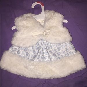 Newborn Girls 3 Piece Dress Set